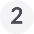 Number 2 in dark gray inside a white circle